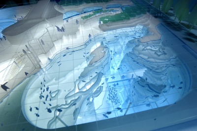 上越市立水族博物館の模型写真(写真:日本設計)